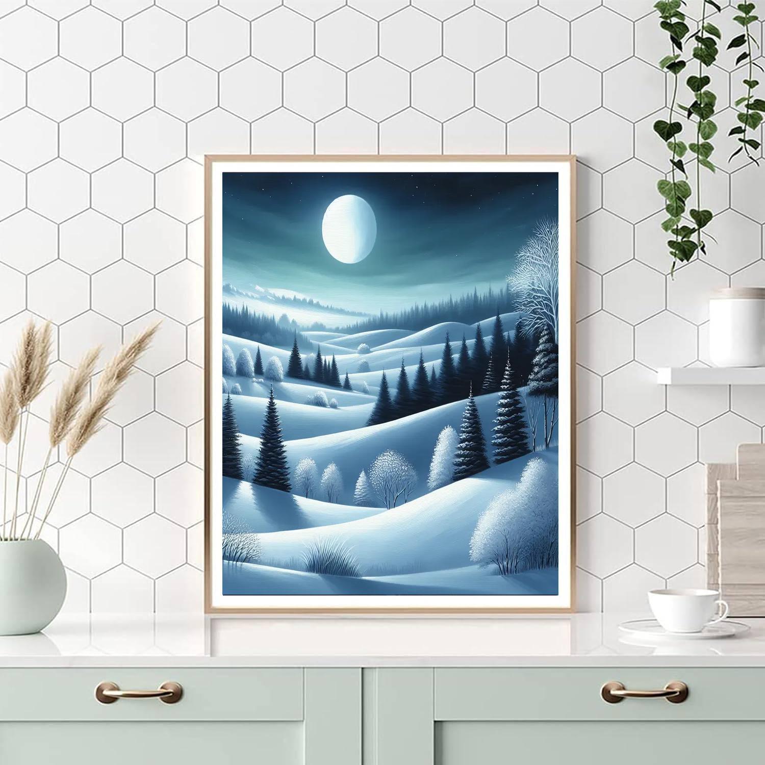 Mystical Winter Landscape Paint By Numbers Kits