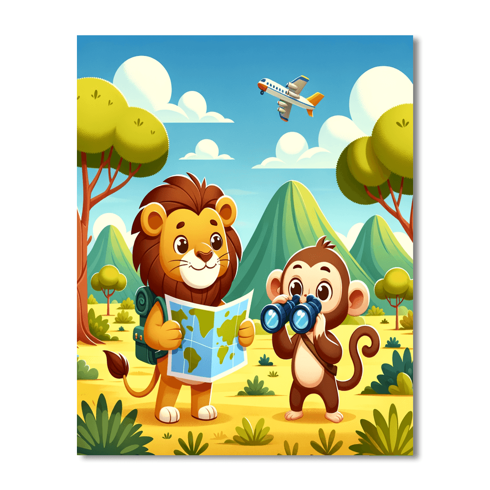 Funny Animal Explorers Paint By Number