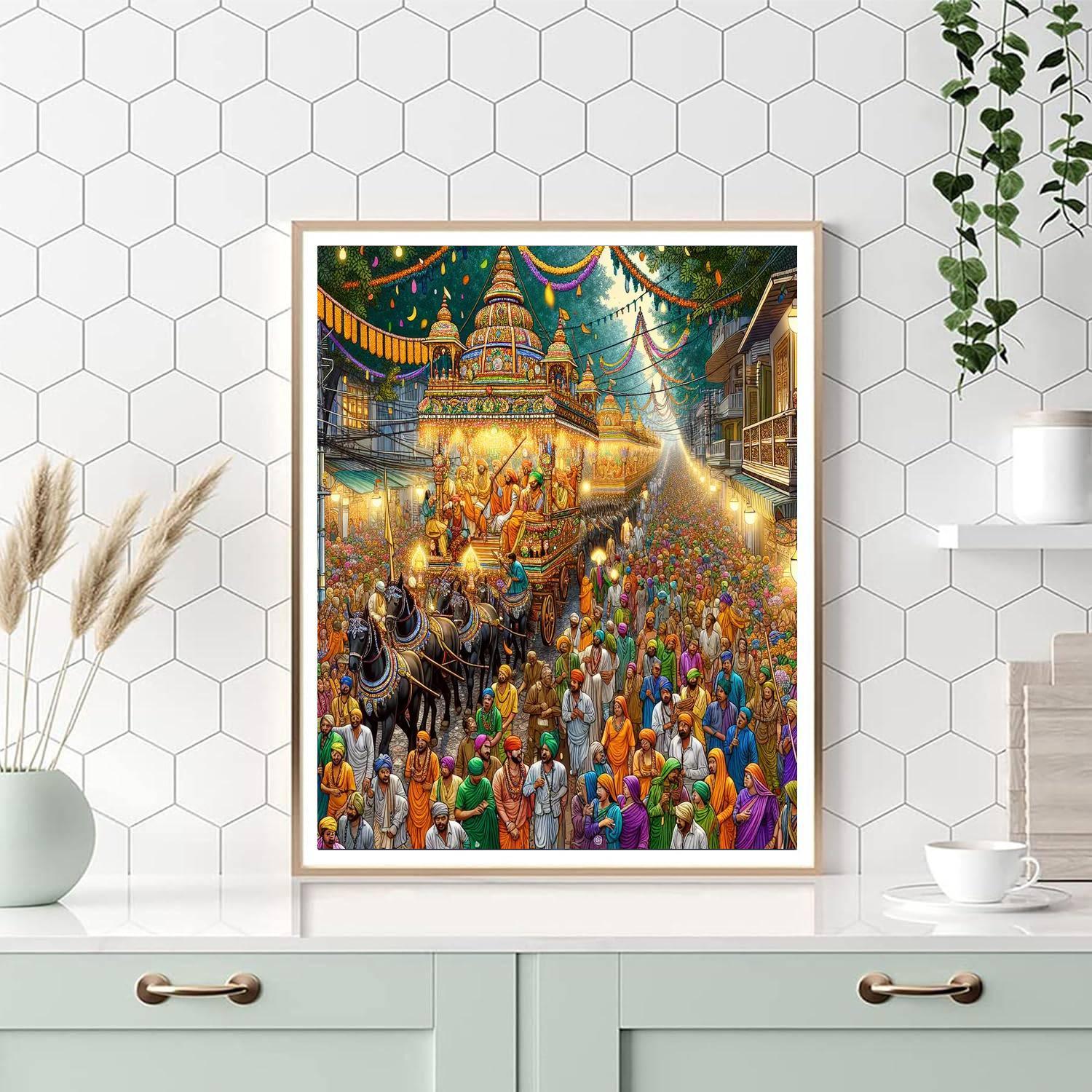 Rathayatra Festival - India Paint By Numbers Art