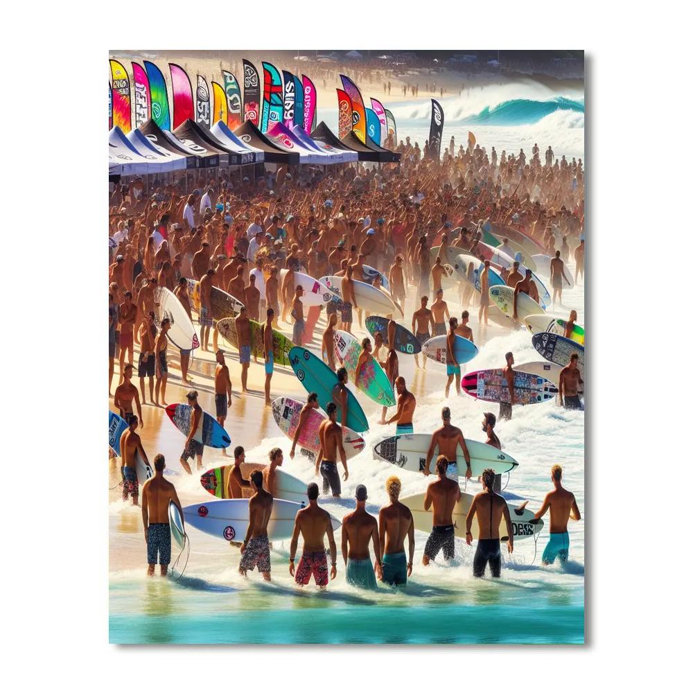 The Noosa Festival Of Surfing Painting Number Kit