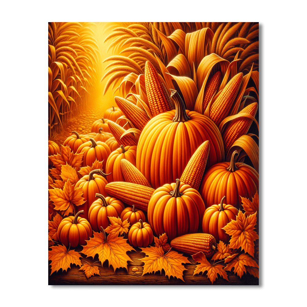 Autumn Harvest Glory Numbered Painting Kits