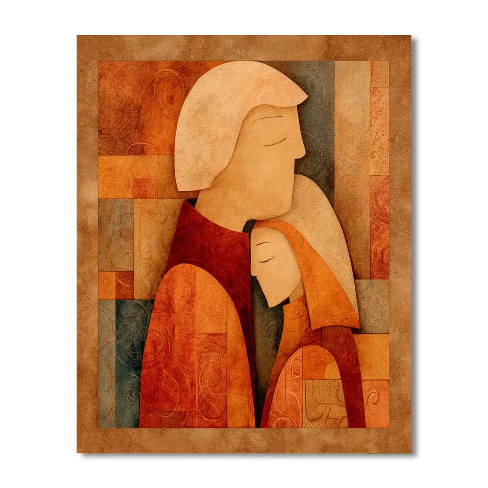 A Mother's Warm Embrace DIY Paint By Numbers