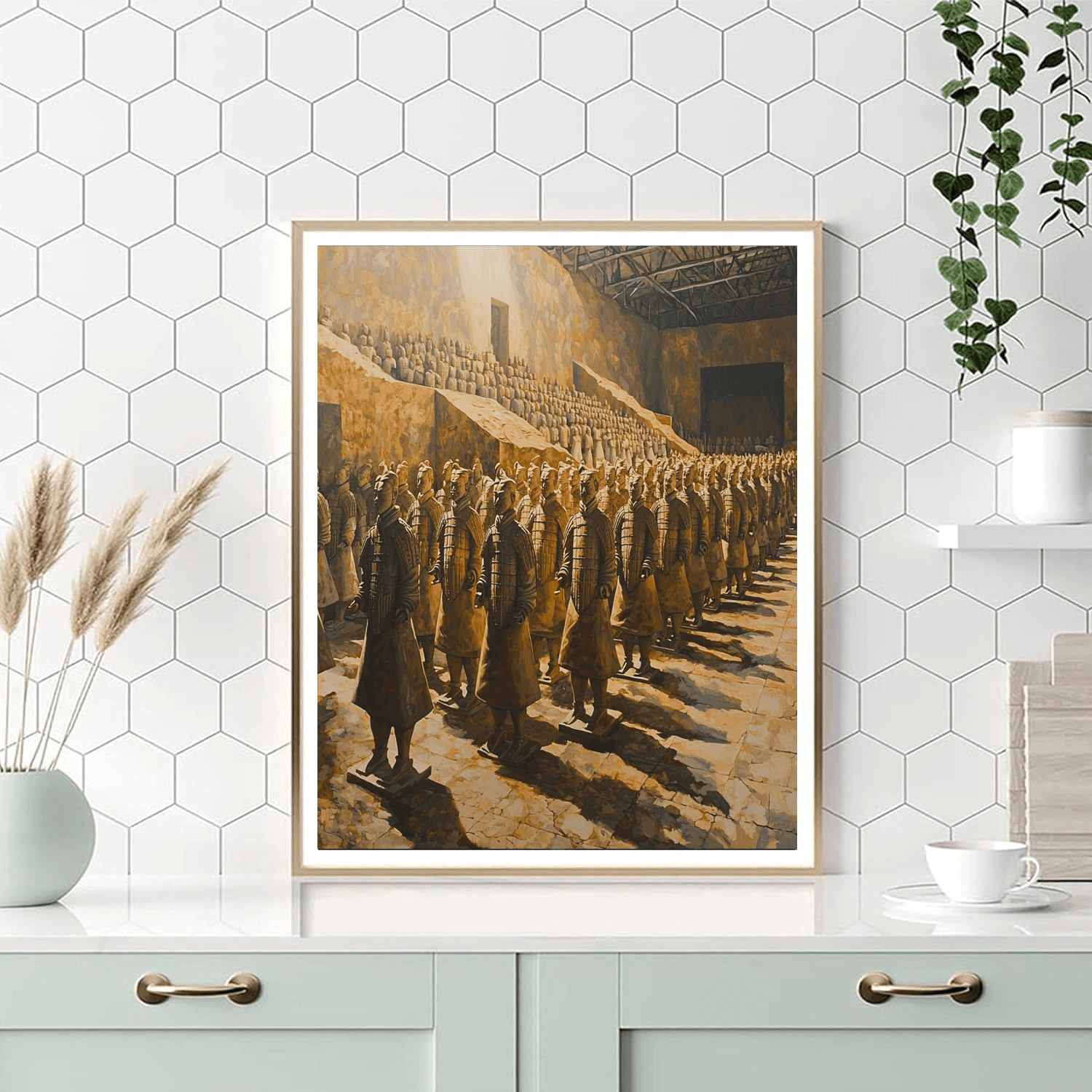 The Terracotta Army Number Painting