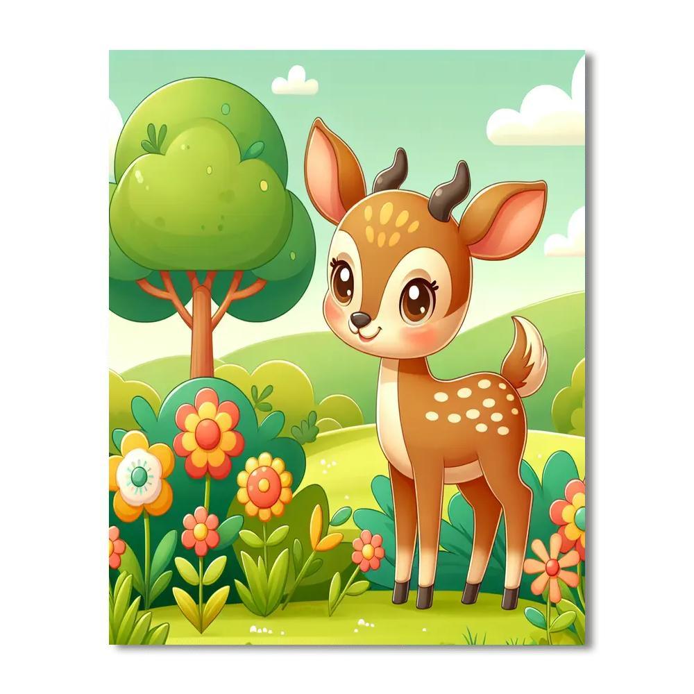 Adorable Antelope DIY Paint By Numbers