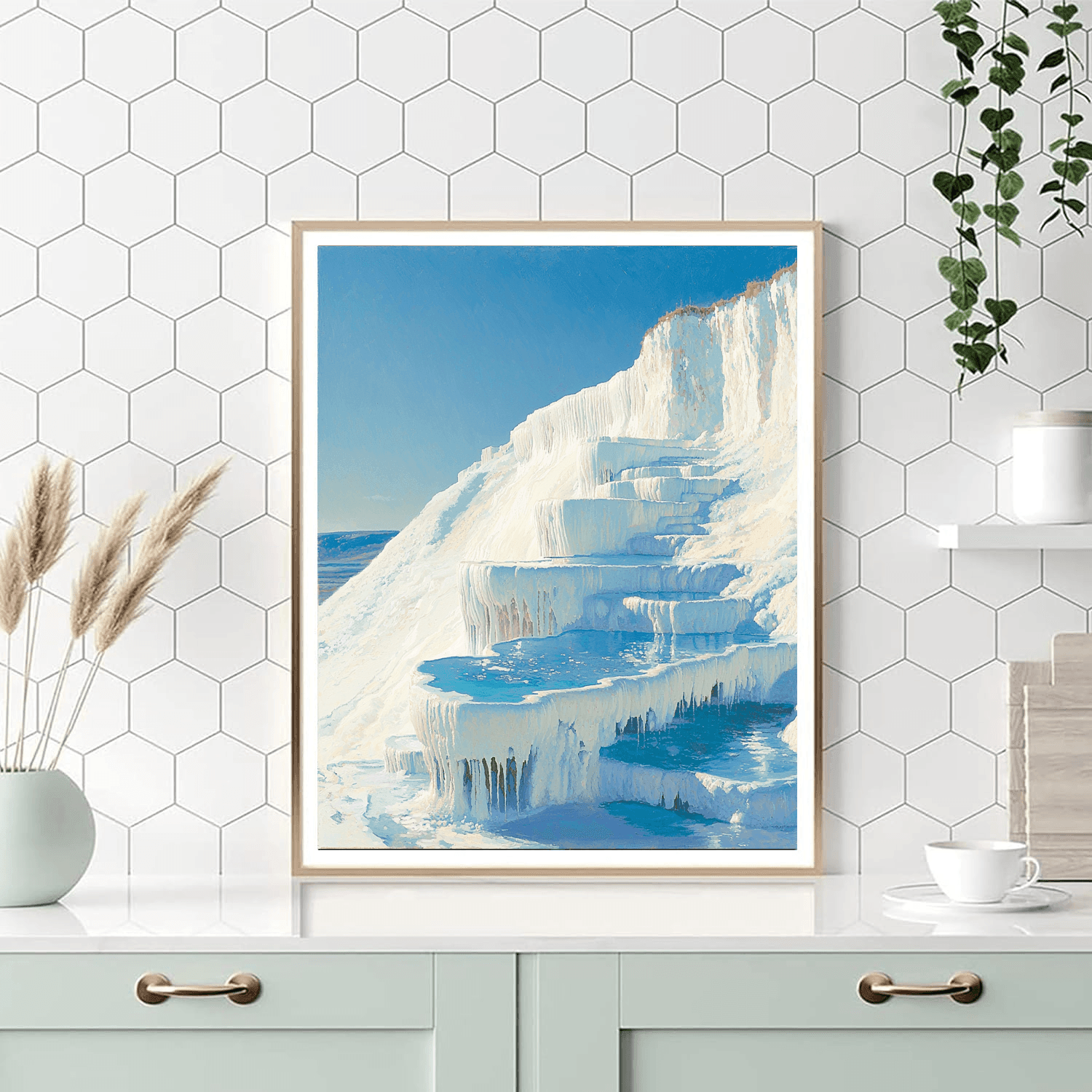 Pamukkale Thermal Pools - Turkey Painting By Numbers Kit