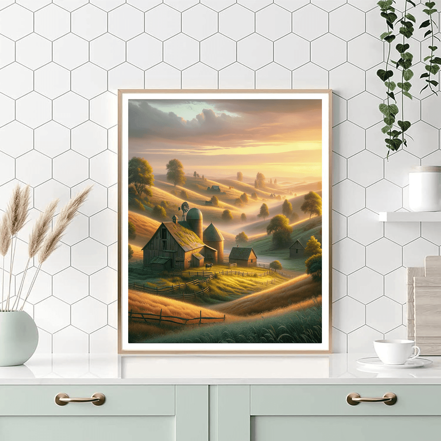 Rustic Country Morning Paint By Color