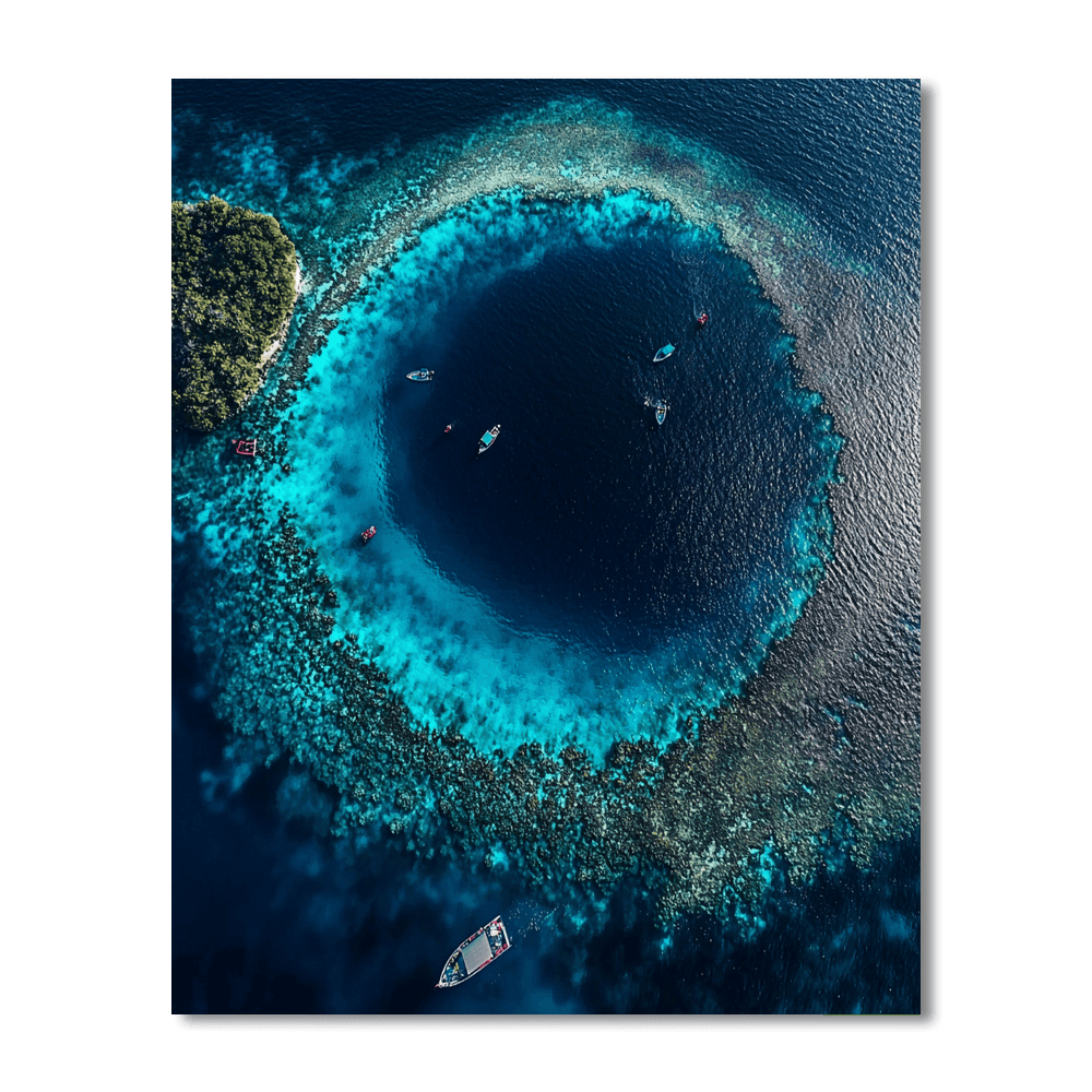 Blue Hole Paint By Numbers