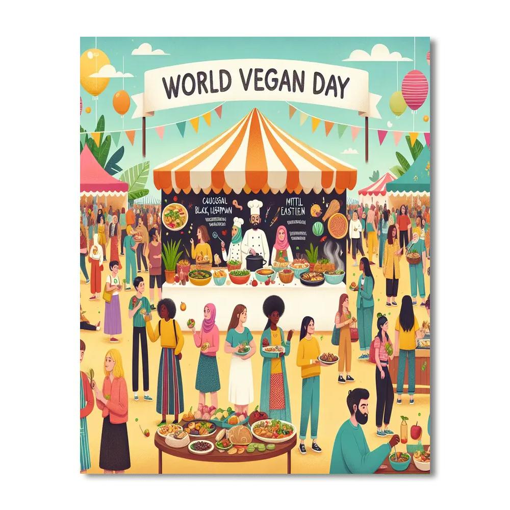 World Vegan Day Paint By Color