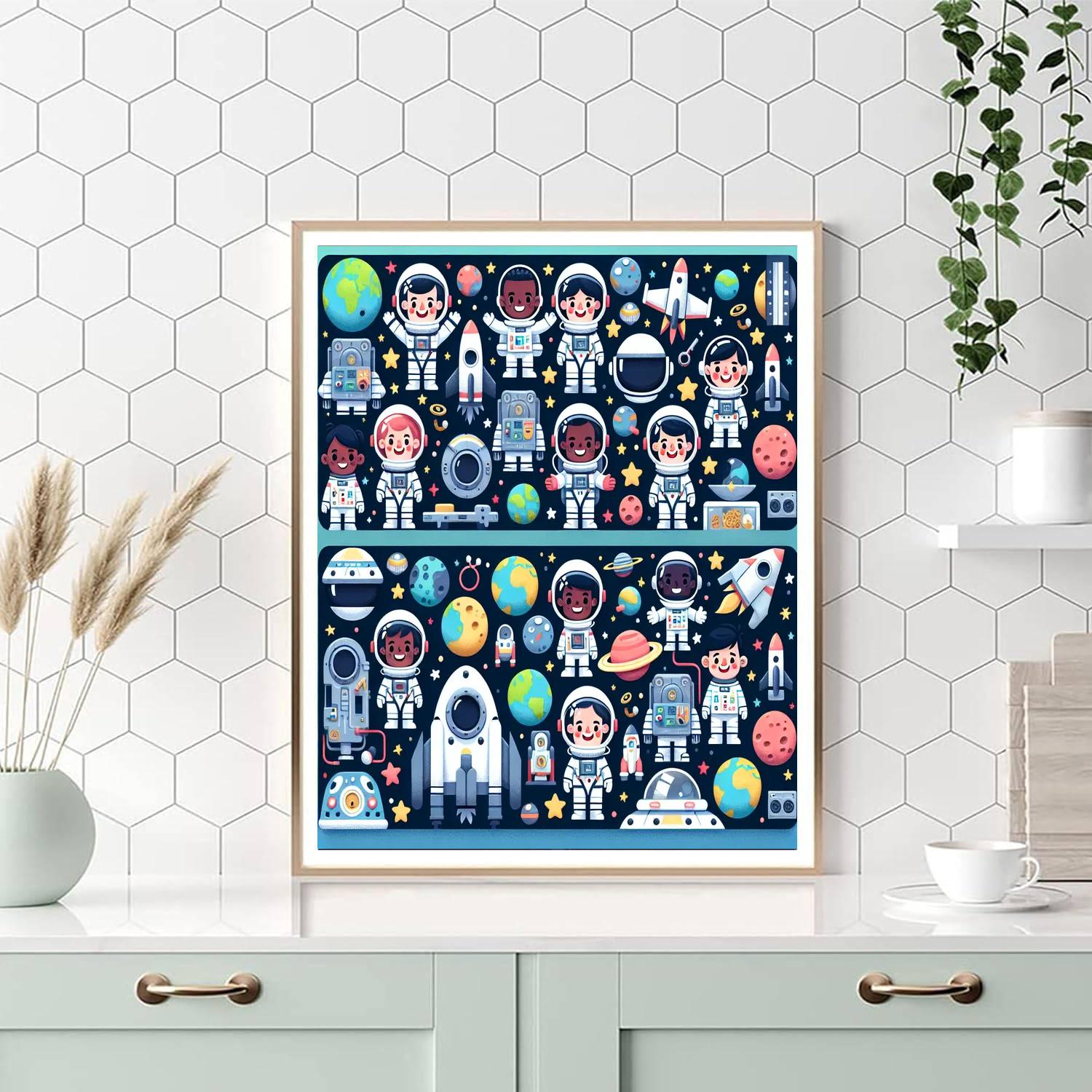 Galaxy Treasure Hunt DIY Paint By Numbers