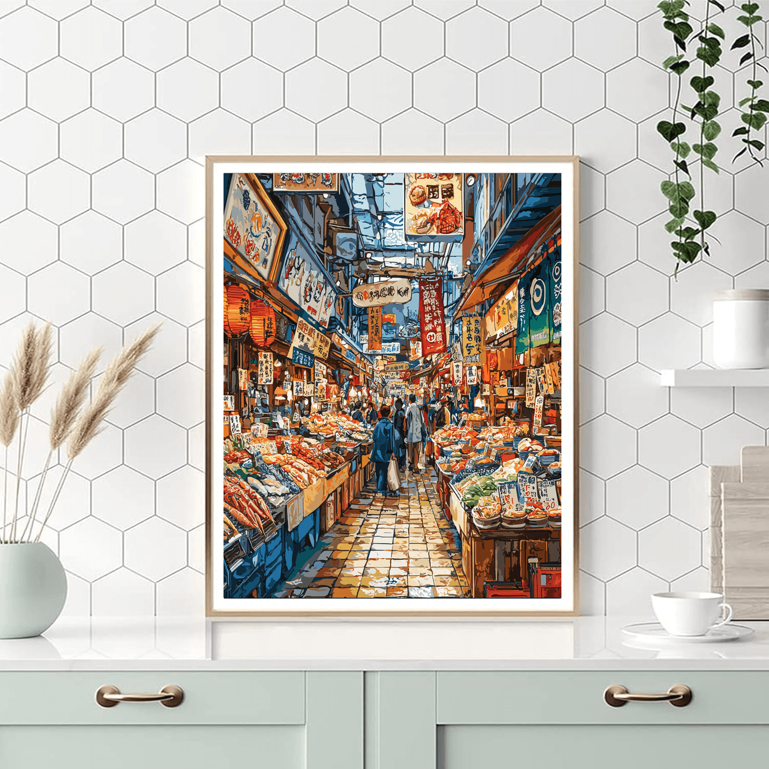 Tsukiji Outer Market Numbered Painting Kits