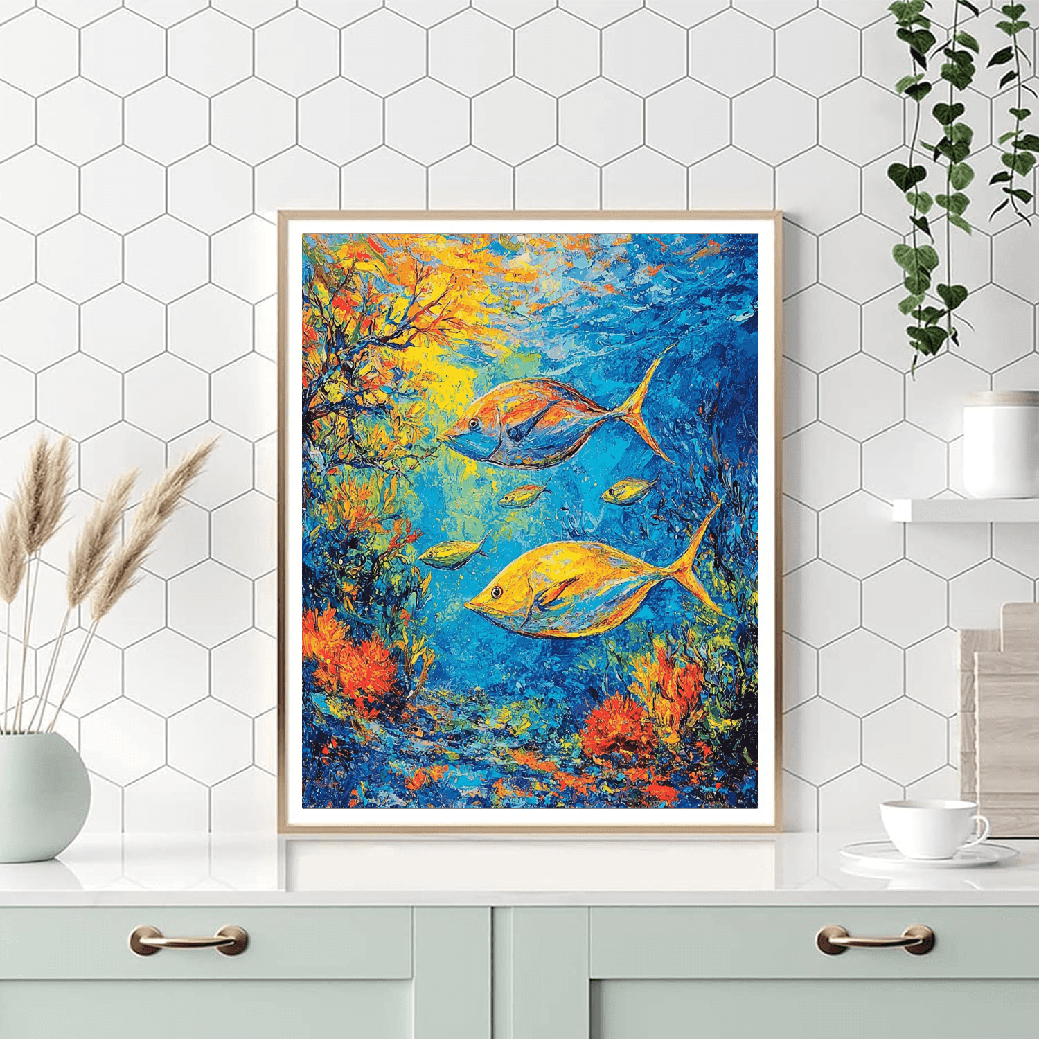 Paul Gauguin Inspired Ocean Depths  Paint By Numbers Art
