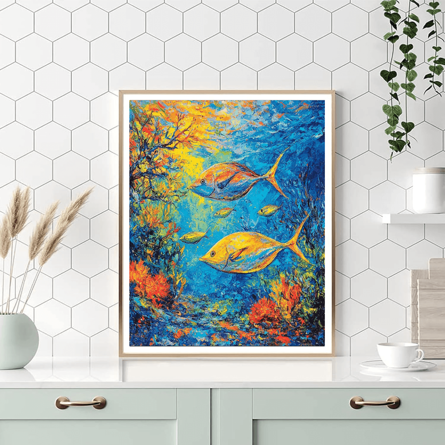 Paul Gauguin Inspired Ocean Depths  Paint By Numbers Art