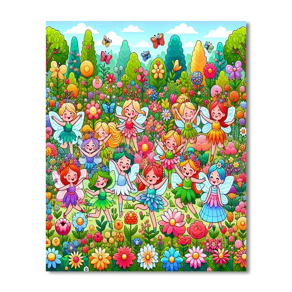 Petal Fairy Parade Paint By Number