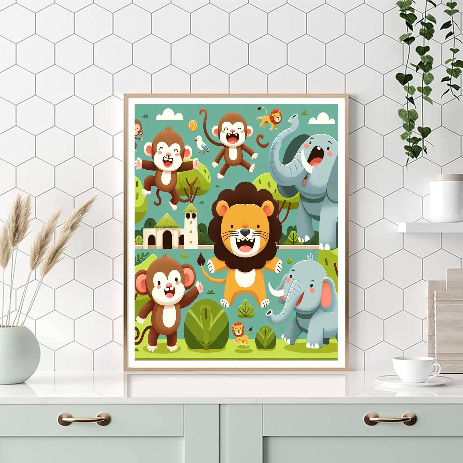 Joyful Zoo Paint By Numbers Kits