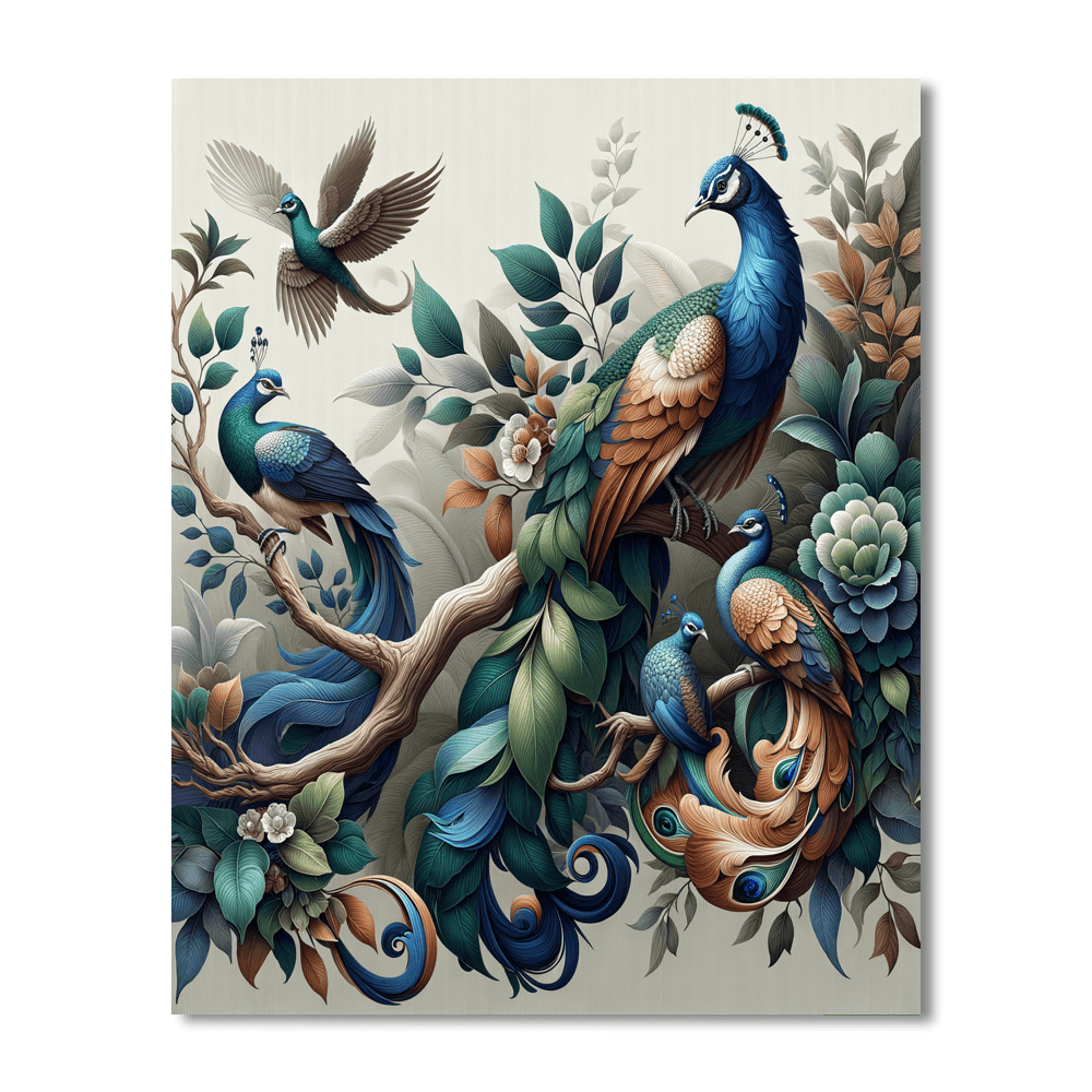 Regal Birds Paint By Number