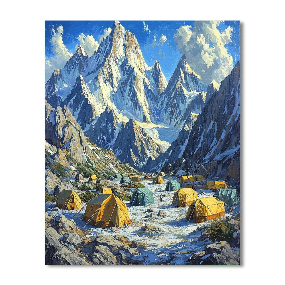 Mount Everest Base Camp - Nepal Numbered Painting Kits