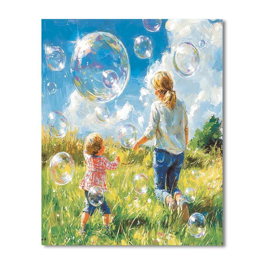 Bubbles And Laughter Numbered Painting Kits