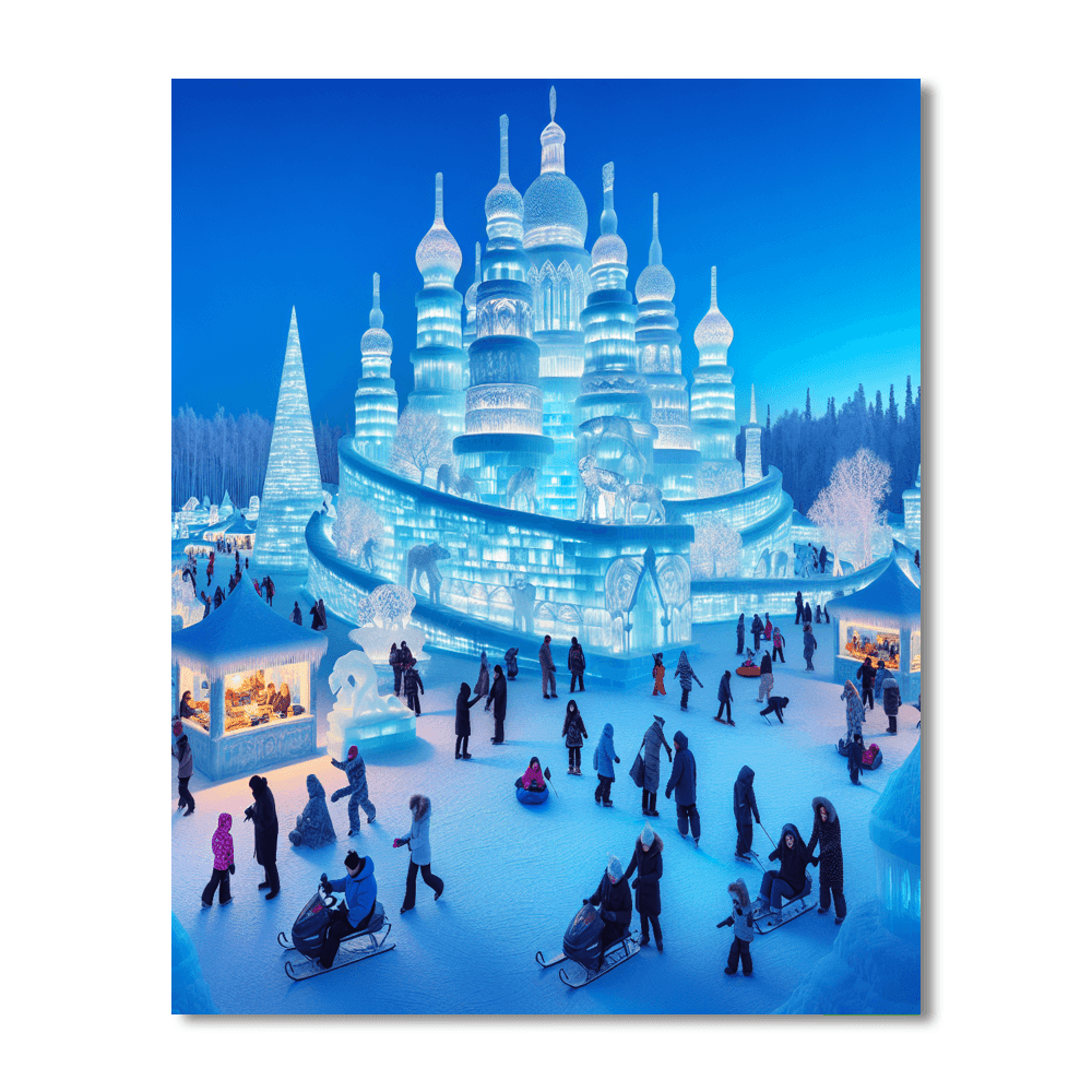 The Snow And Ice Festival - Harbin, China Paint By Numbers Kits