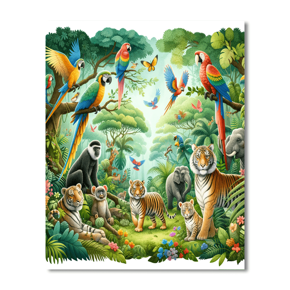 Adventure Jungle Paint By Color