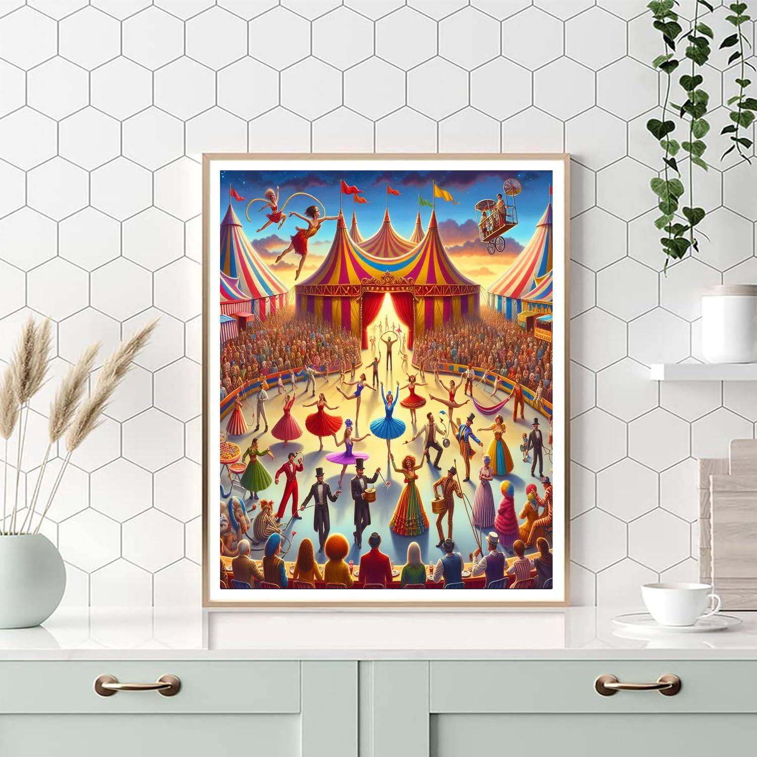 Magical Circus Performance Painting Number Kit