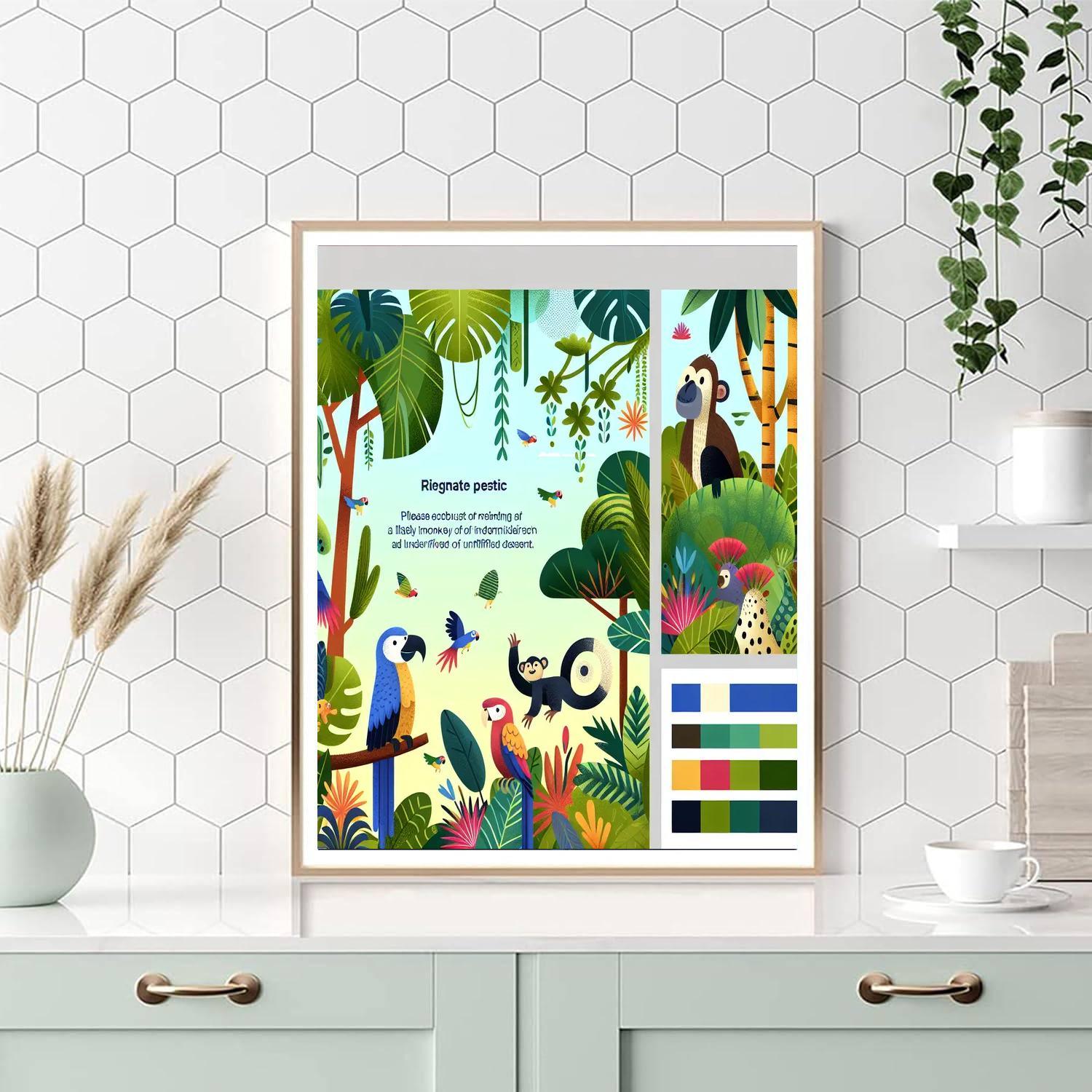 Explore The Jungle Safari Numbered Painting Kits