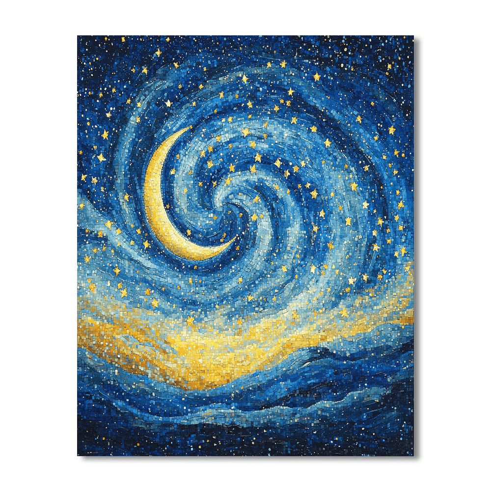 Vincent Van Gogh Inspired Quiet Night Under The Stars  Paint By Numbers Kits