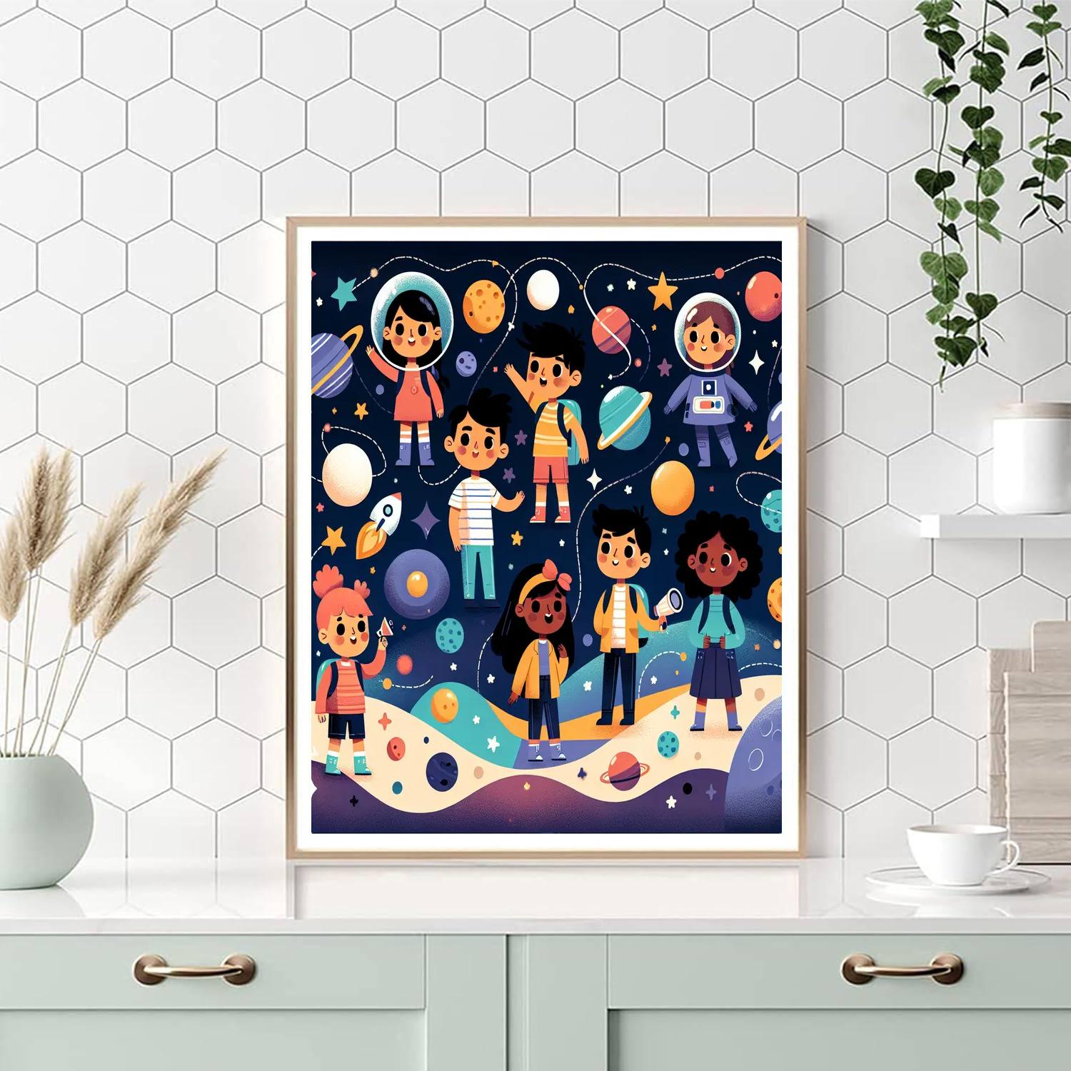 Space Explorer's Playground Paint By Color