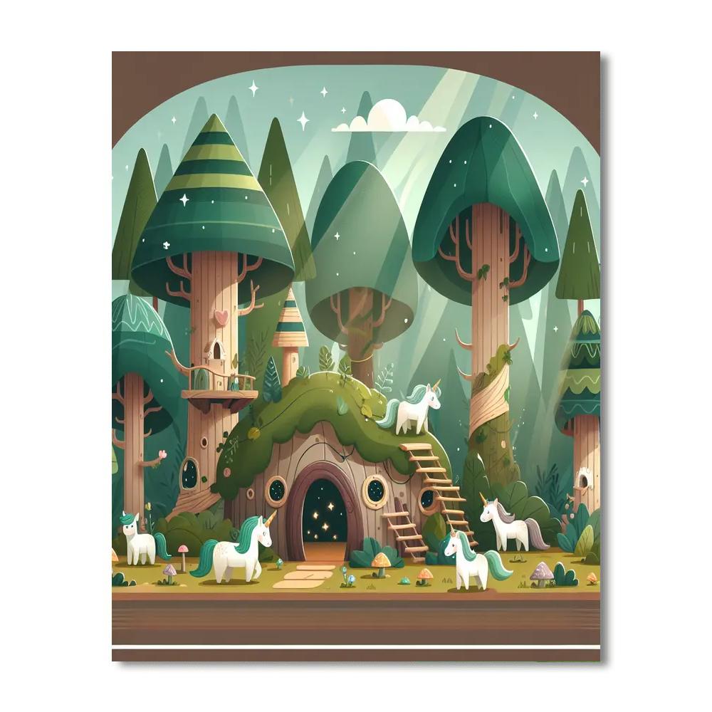 Forest Magic Hideout Paint By Numbers