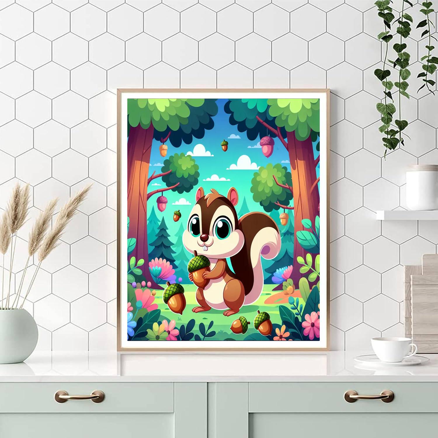 Playful Chipmunk Paint By Color