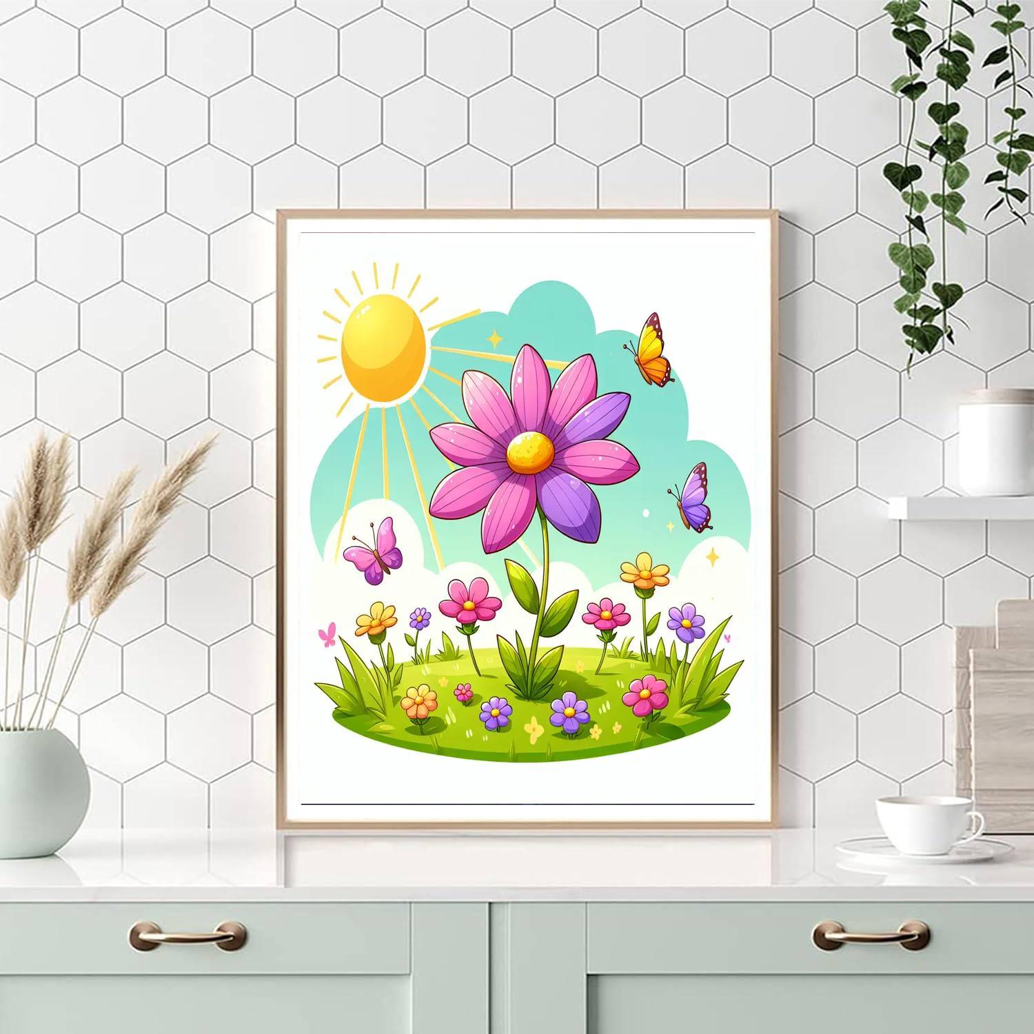 Wandering Wildflower Paint By Numbers Art