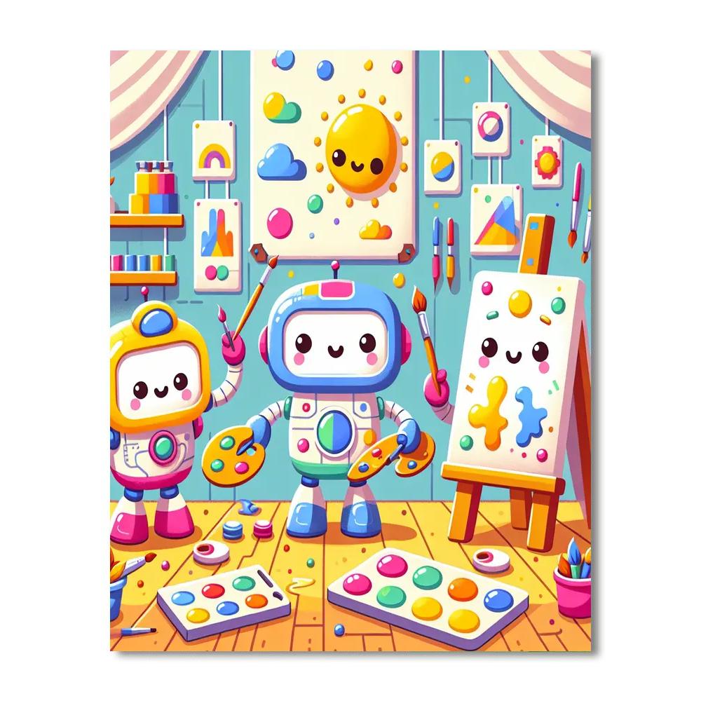 Artistic Robots Painting Number Kit