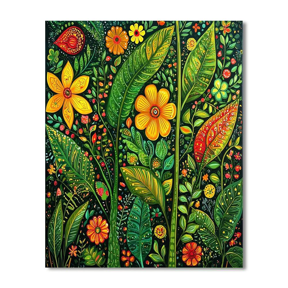 Frida Kahlo Inspired Nature's Stories  Numbered Painting Kits