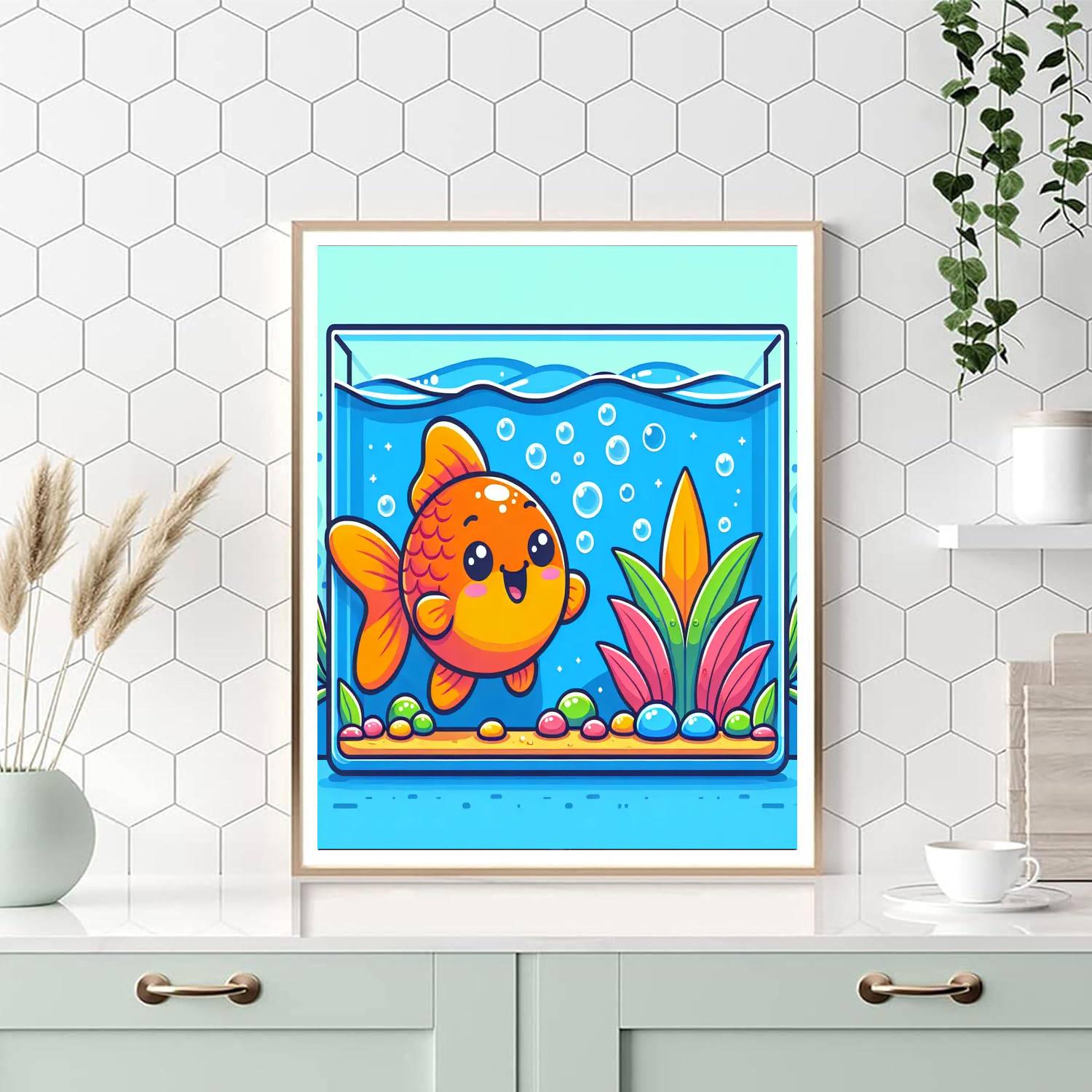 Joyful Goldfish Paint By Number
