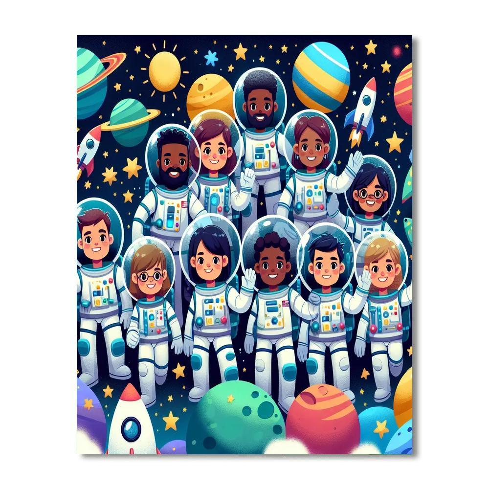 Galactic Star Explorers Paint By Color
