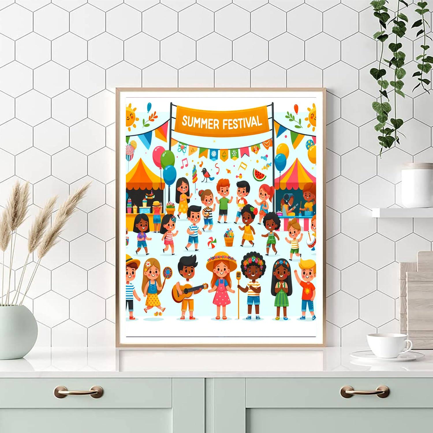 Charming Summer Festival Paint By Number