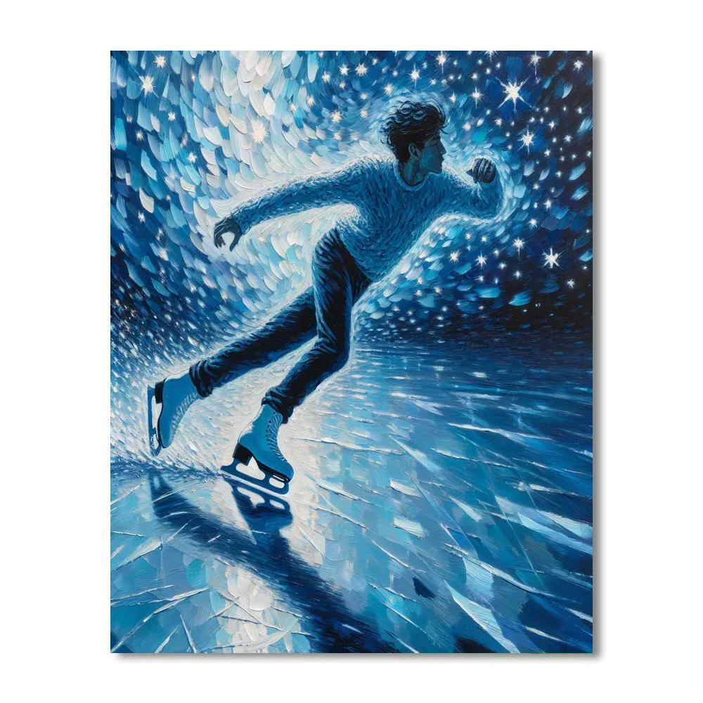 Starry Night Skater Paint By Color