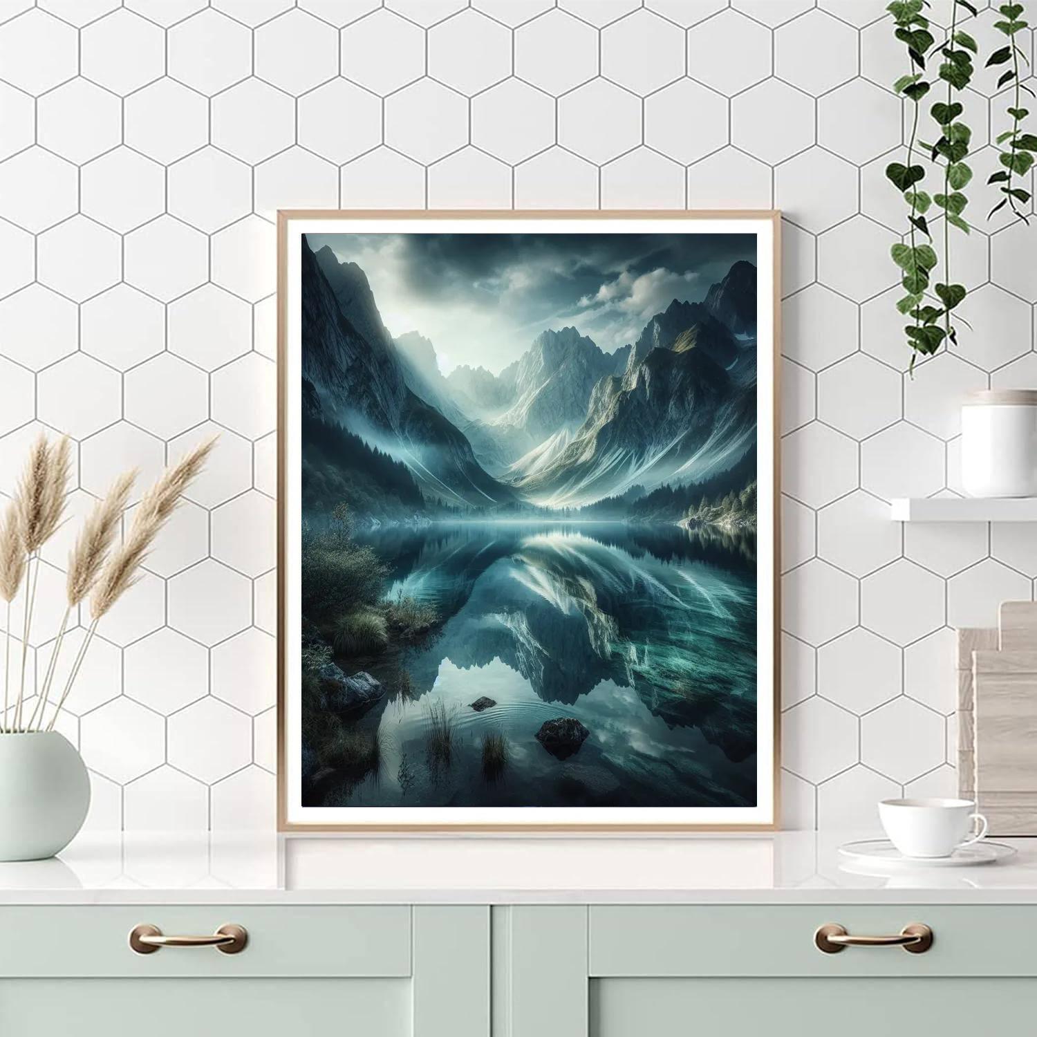 Mountain Lake Majesty Paint By Number