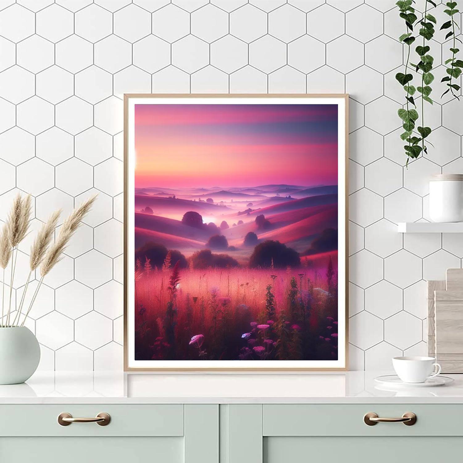 Pastel Countryside Morning Paint By Numbers Kits