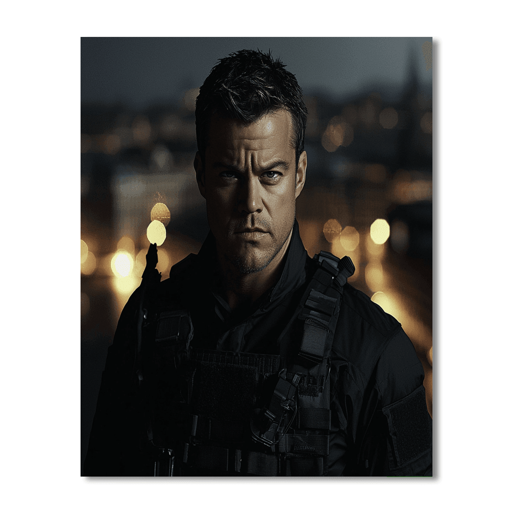 Matt Damon: Bourne To Adventure And Insight Paint By Number