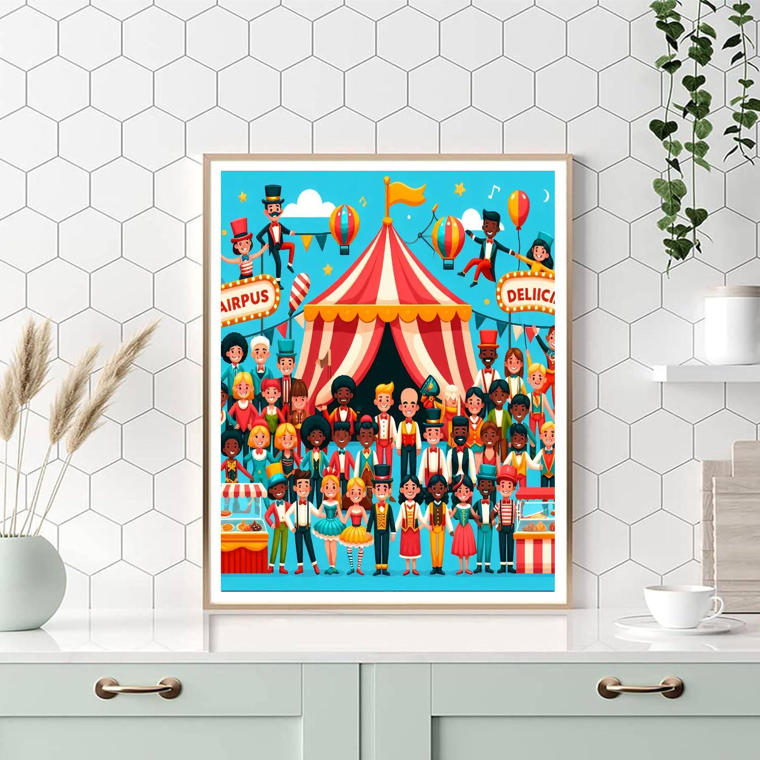 Circus Fun Festivities Paint By Numbers Kits