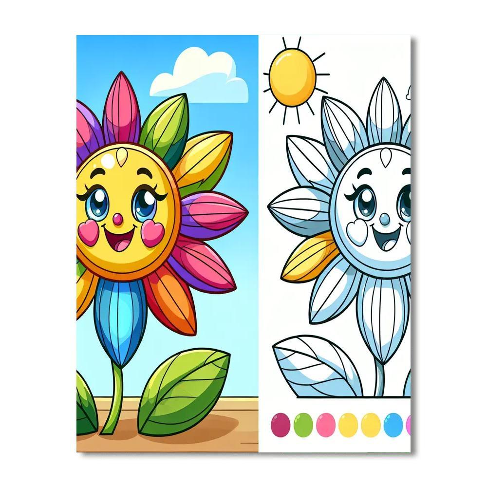 Fantastic Flower Paint By Numbers