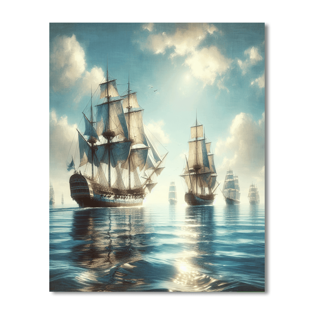 Classic Sailing Adventure DIY Paint By Numbers