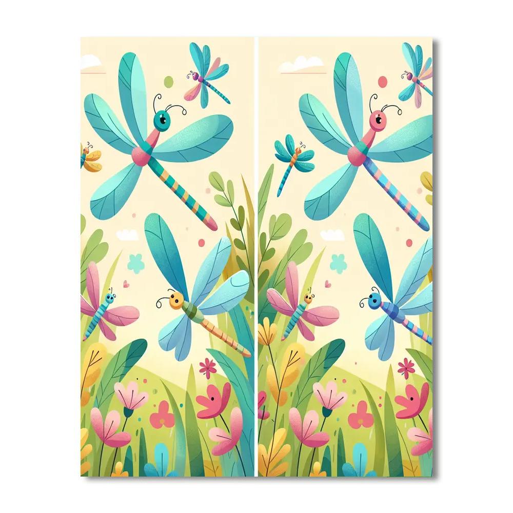 Dragonfly Dance Delight Paint By Numbers