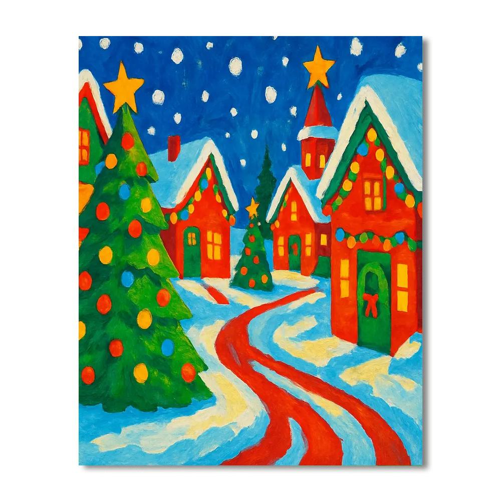 Christmas Magic Eve Numbered Painting Kits
