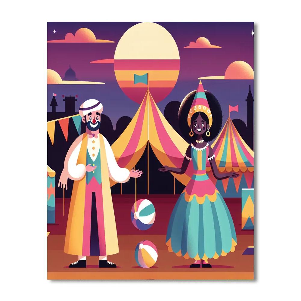 Circus Wonders At Dusk Paint By Numbers Art