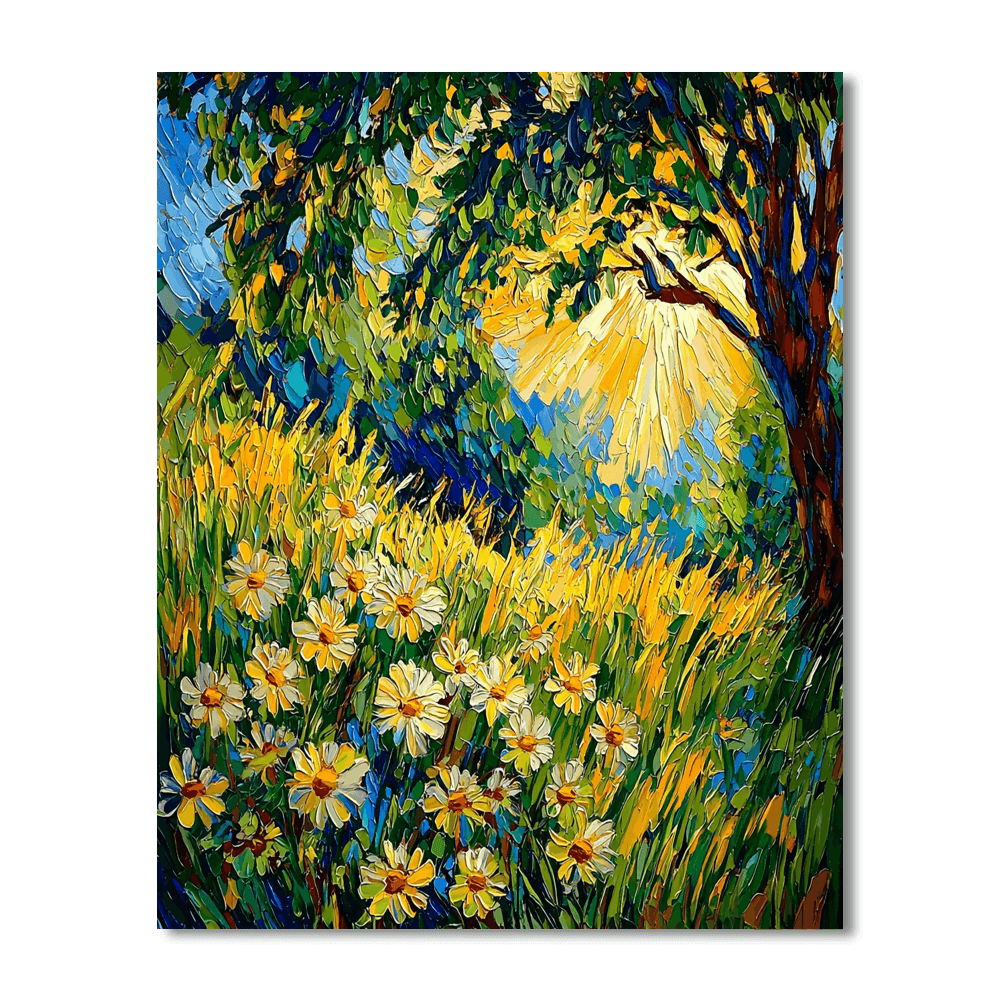 Vincent Van Gogh Inspired Serene Sunlit Meadow  Paint By Numbers Kits