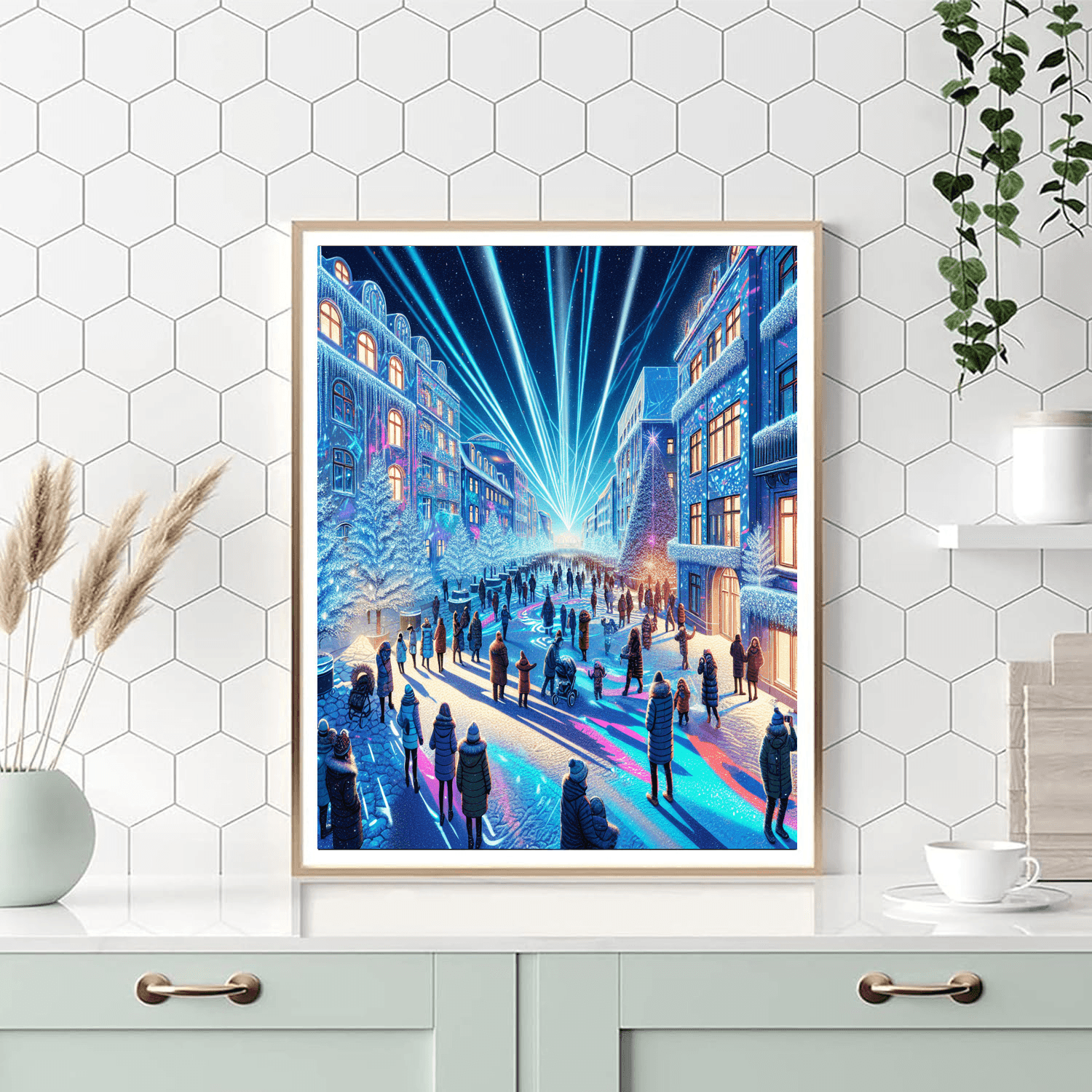 Winter Lights Festival - Reykjavik Number Painting