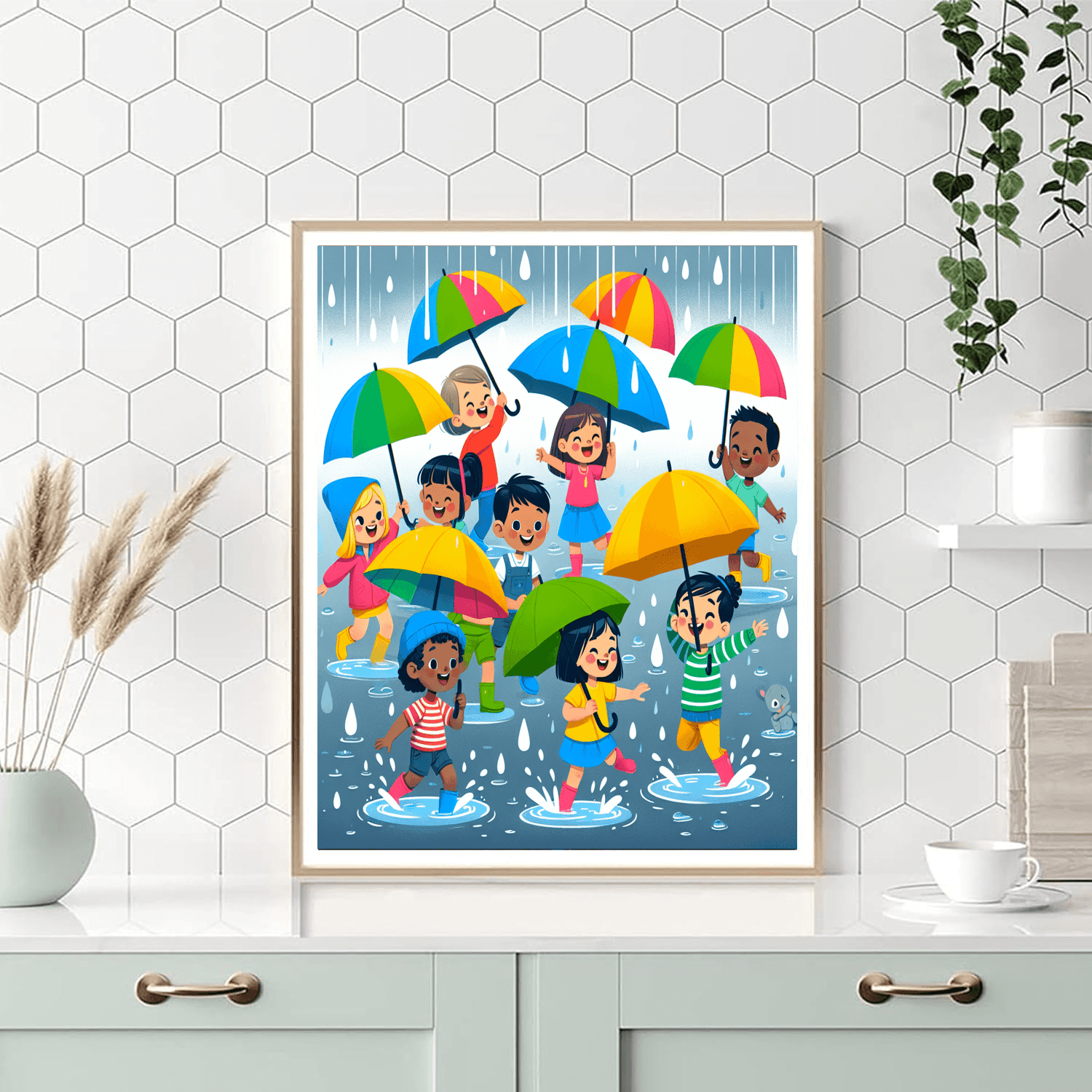 Rainy Day Fun Painting Number Kit