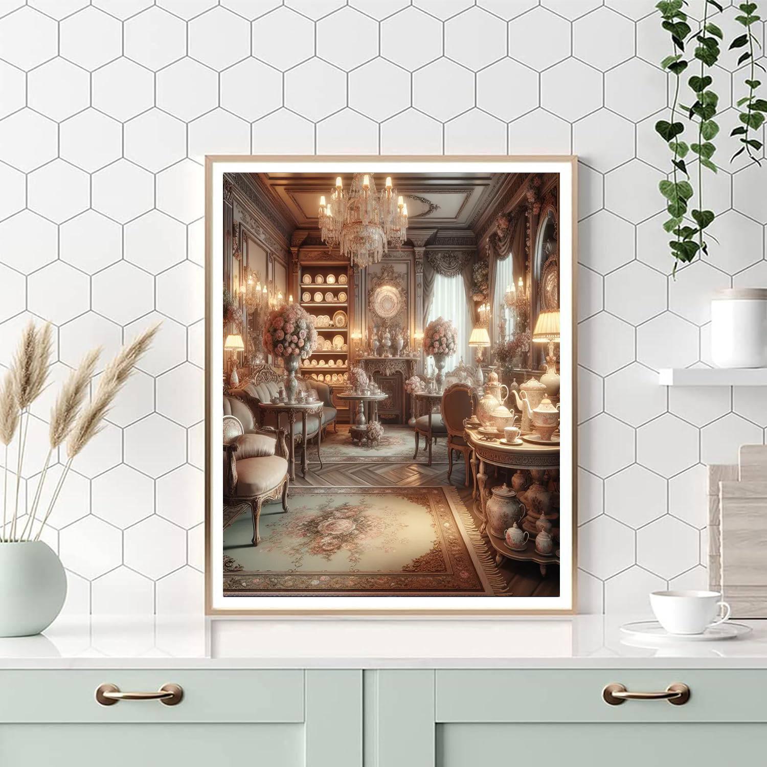 Victorian Tea Room Painting By Numbers Kit