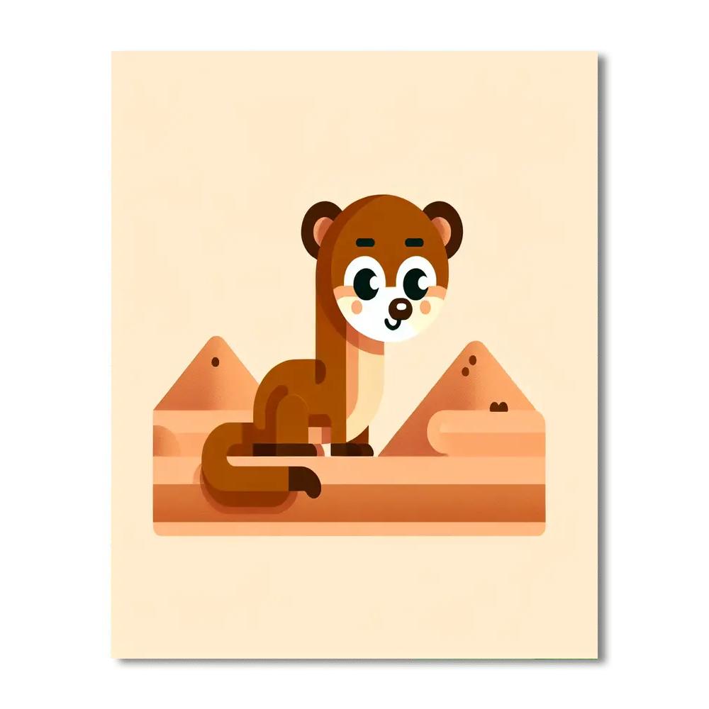 Mischievous Mongoose Paint By Number